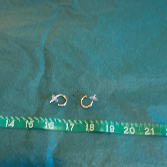 Silver Earring Set of 6 mixed material set. Receive all six pair in purchase. - Picture 7 of 7